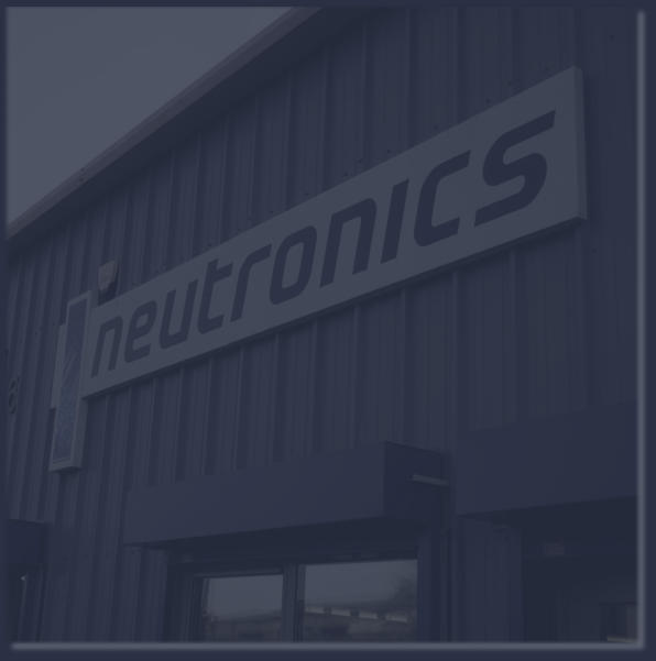 Neutronics NE Ltd building sign � Trusted partner for industrial electronics since 2000