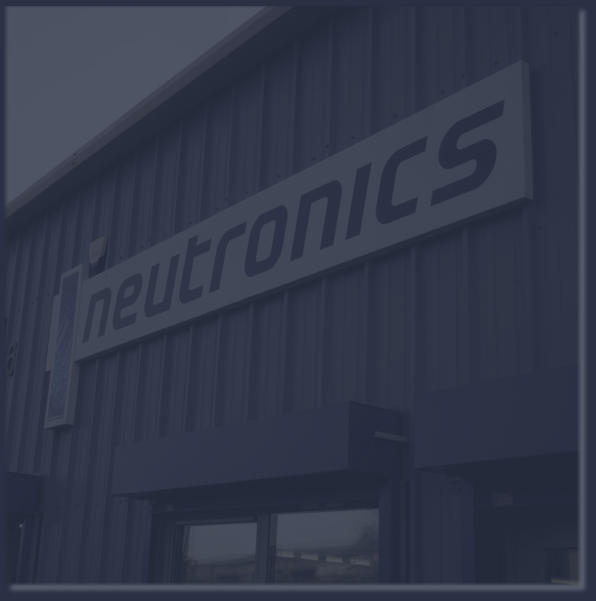 Neutronics NE Ltd building sign � Trusted partner for industrial electronics since 2000